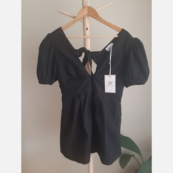 RUNAWAY Ellicia Mini Dress in Black NEW With Tags *Size 12* - Picture 3 of 7